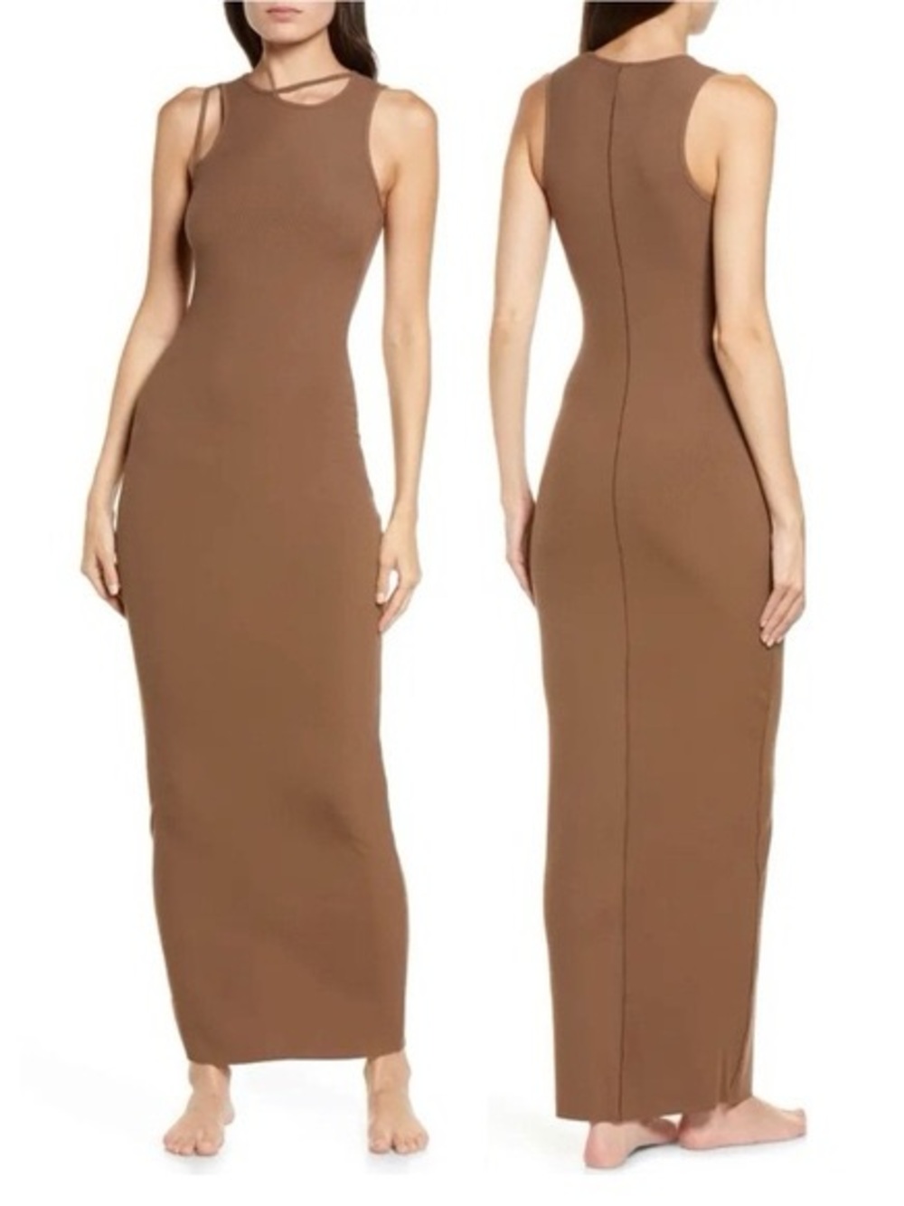 SKIMS Soft Lounge Cut Out Long Slip Dress